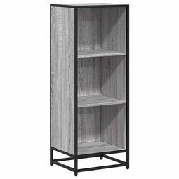 vidaXL - Boekenkast - 40x35x107,5 - cm - bewerkt - hout - grijs - sonoma - eikenkleur