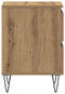 vidaXL - Nachtkastjes - 2 - stuks - Ambachtelijk - Eiken - 40x35x50 - cm - Gegaan - Hout