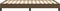 vidaXL - Bedframe - zonder - matras - 120x190 - cm - stof - donkerbruin