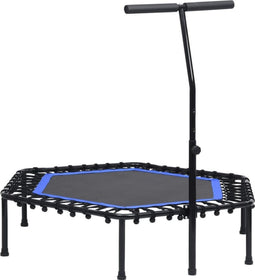 vidaXL Fitnesstrampoline met handgreep 122 cm