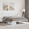 vidaXL - Bedframe - met - hoofdbord - metaal - wit - 160x200 - cm