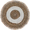Placemat rond set van 6 - ø30 - Naturel/wit - zeegras/schelp