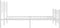 vidaXL - Bedframe - met - hoofd- - en - voeteneinde - metaal - wit - 160x200 - cm