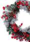 Christmas Kerstkroon Rood Multicolour Plastic Foam Ananas 40 X 40 Cm