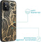 iMoshion Hoesje Geschikt voor iPhone 12 Pro Max Hoesje Siliconen - iMoshion Design hoesje - Goud / Zwart / Golden Leaves