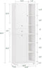 SoBuy BZR104-W - Badkamerkast - 2 Deuren 2 Lades - Wit