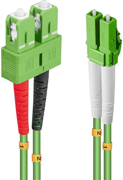 Lindy 46322 - Optische kabel - 2x Fibre LC naar 2x Fibre SC - 300 cm - Groen