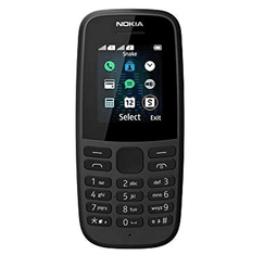 Nokia 105 2G - Mobiele telefoon - Dual SIM - Zwart