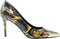 Versace Jeans Fondo Scarlett Dis. S50 - Dames Pump - Goudkleurige baroc lak print - Zwart/Goud - Maat 41