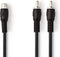 Nedis CAGP24020BK02 - Audio verdeelkabel RCA - 20cm - Zwart