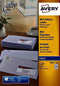 Avery J8651 - Inkjetetiket 38,1x21,2mm - 100 vel - Wit