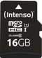 Intenso microSD UHS-I Premium - 16GB - Class 10, UHS Class 1 - Lezen 90MB/s