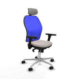 Jorquera Piqueras y Crespo 3D086N2 - Bureaustoel met hoofdsteun - Verstelbare hoogte - Wit
