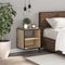 vidaXL - Nachtkastje - wandgemonteerd - 40x31x39,5 - cm - sonoma - eikenkleurig