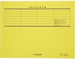 Dossiermap Secolor Geel Papier Ongelijkzijdig