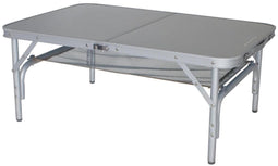 Eurotrail Monnai - Campingtafel - Verstelbaar 70/33 cm - Aluminium 90 x 60 cm