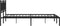 vidaXL - Bedframe - met - hoofdbord - metaal - zwart - 180x200 - cm