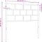 vidaXL - Hoofdbord - 107 - cm - metaal - zwart