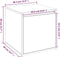 vidaXL - Opbergbox - met - lade - 40,5x40x40 - cm - bewerkt - hout - wit