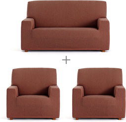Sofa hoes set Eysa TROYA Oranje 70 x 110 x 210 cm 3 Onderdelen