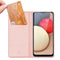 Dux Ducis - Slim bookcase hoes - Geschikt voor Samsung Galaxy A02s - Rose Goud
