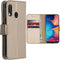 Accezz Hoesje Geschikt voor Samsung Galaxy A20e Hoesje Met Pasjeshouder - Accezz Wallet Softcase Bookcase - goud