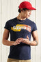 Superdry Cali T-Shirt - Heren - Modern-fit - Donkerblauw - Maat L