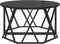 vidaXL - Zwarte - Eiken - Houten - Salontafel - 80x80x42 - cm - Van - Gelaagd - Hout