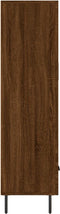 vidaXL - Hoge - kast - 69,5x31x115 - cm - bewerkt - hout - bruin - eikenkleur
