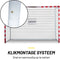 Dunlop Voetbaldoel - Voetbal Goal 300 x 200 x 110 cm - Metaal - Wit/Rood - Snelle Montage - Inclusief 7 Grondhaken