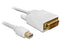 Delock - Kabel mini DisplayPort > DVI 24pin male - 1m - Wit