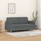 vidaXL - Tweezitsbank - 140 - cm - stof - donkergrijs