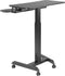 VDD Gaming Bureau - Zit Sta Laptoptafel - Verrijdbaar - Hoogte verstelbaar 80-120 cm - Zwart