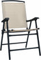 vidaXL - Tuinstoelen - inklapbaar - 2 - st - textileen - crème