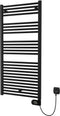 Plieger Elba - Elektrische handdoekradiator - Klokthermostaat - 126.2 cm x 60 cm - 700 Watt - Mat zwart