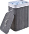 Juskys Curly - Bamboe Wasmand - 72 L - Grijs - Uitneembare Waszak