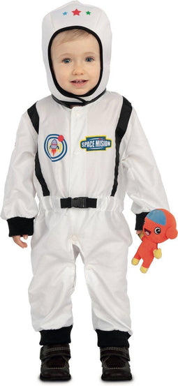 VIVING COSTUMES / JUINSA - Astronaut vermomming met kleine alien voor baby - Grijs, Wit - 1-2 jaar