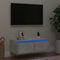 vidaXL - Tv-meubel - met - LED-verlichting - 75x35,5x25 - cm - betongrijs