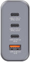 Verbatim GNC-140 - GaN Oplader - 4 Poorten 140W USB A/C