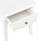 vidaXL - Nachtkastje - 40x30x50 - cm - massief - grenenhout - wit