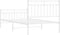 vidaXL - Bedframe - met - hoofd- - en - voeteneinde - metaal - wit - 100x190 - cm