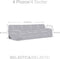 Bankbedekking Eysa BRONX Grijs 70 x 110 x 240 cm