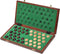 Wegiel DAM-100-WD - Houten Dambord met Inlegblad - 40 x 40 cm (set van 40)