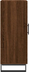 vidaXL - Dressoir - 34,5x34x90 - cm - bewerkt - hout - bruin - eikenkleur
