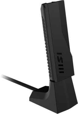 MSI BE6500 - WiFi 7 USB-adapter - Draadloos 2.4GHz / 5GHz / 6GHz - Zwart