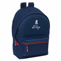 El Pulpo - Schoolrugzak - USB aansluiting - Marineblauw 31 x 44 x 18 cm