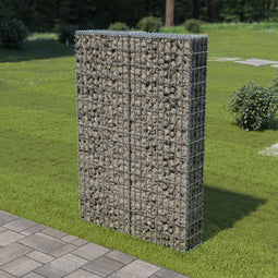 vidaXL - Schanskorfmuur - met - deksels - 100x20x150 - cm - gegalvaniseerd - staal