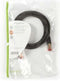 CAT6 Netwerkkabel - RJ45 Male - RJ45 Male - S/FTP - 1.50 m - Rond - LSZH - Zwart - Polybag