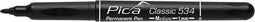 Pica 534/46-10 Classic Permanent Pen - Permanentmarker - Waterbestendig - Zwart (10st)
