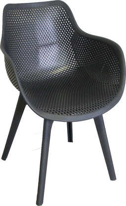 Sens-Line Jasper Tuinstoel Kunststof Grijs